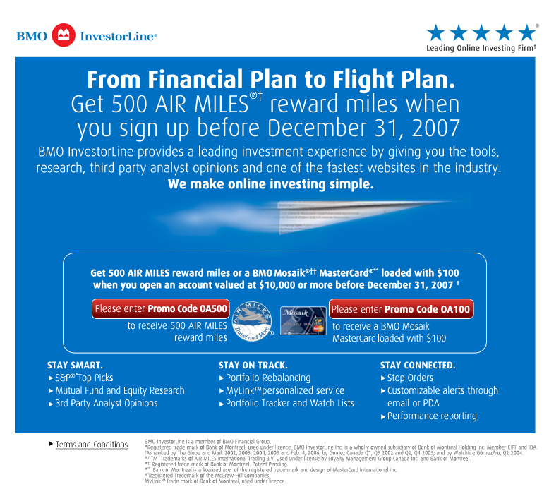 bmo air miles promotion