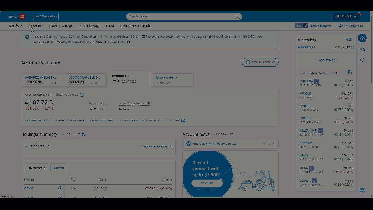 To access the New Options Tools, sign in on your desktop or laptop, go to the News & Markets page and select the Options tab.